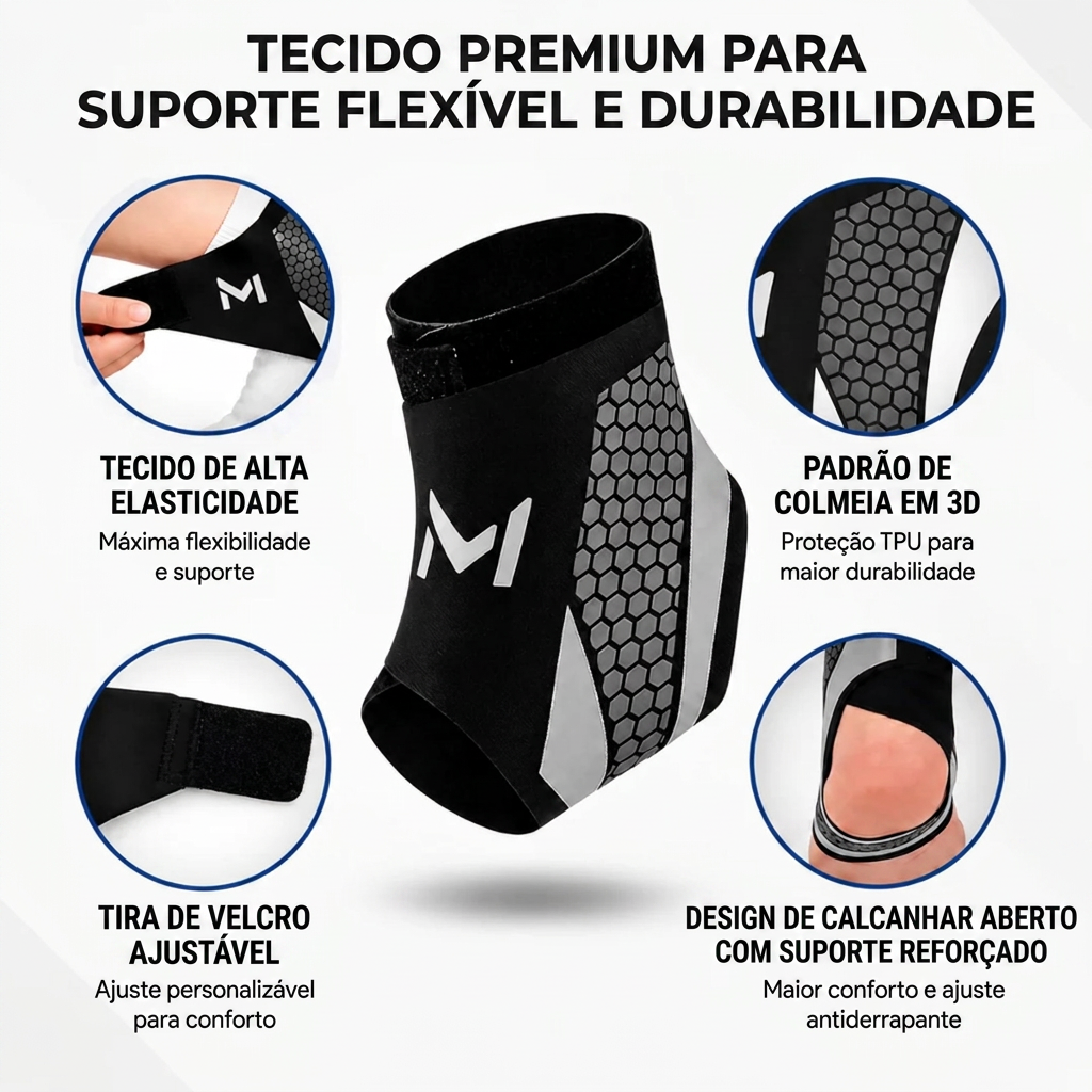 Suporte de Tornozelo Conforto Ativo