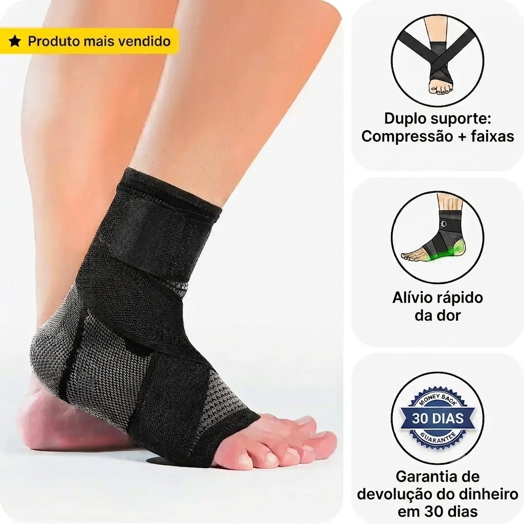 Tala compressiva para o tornozelo
