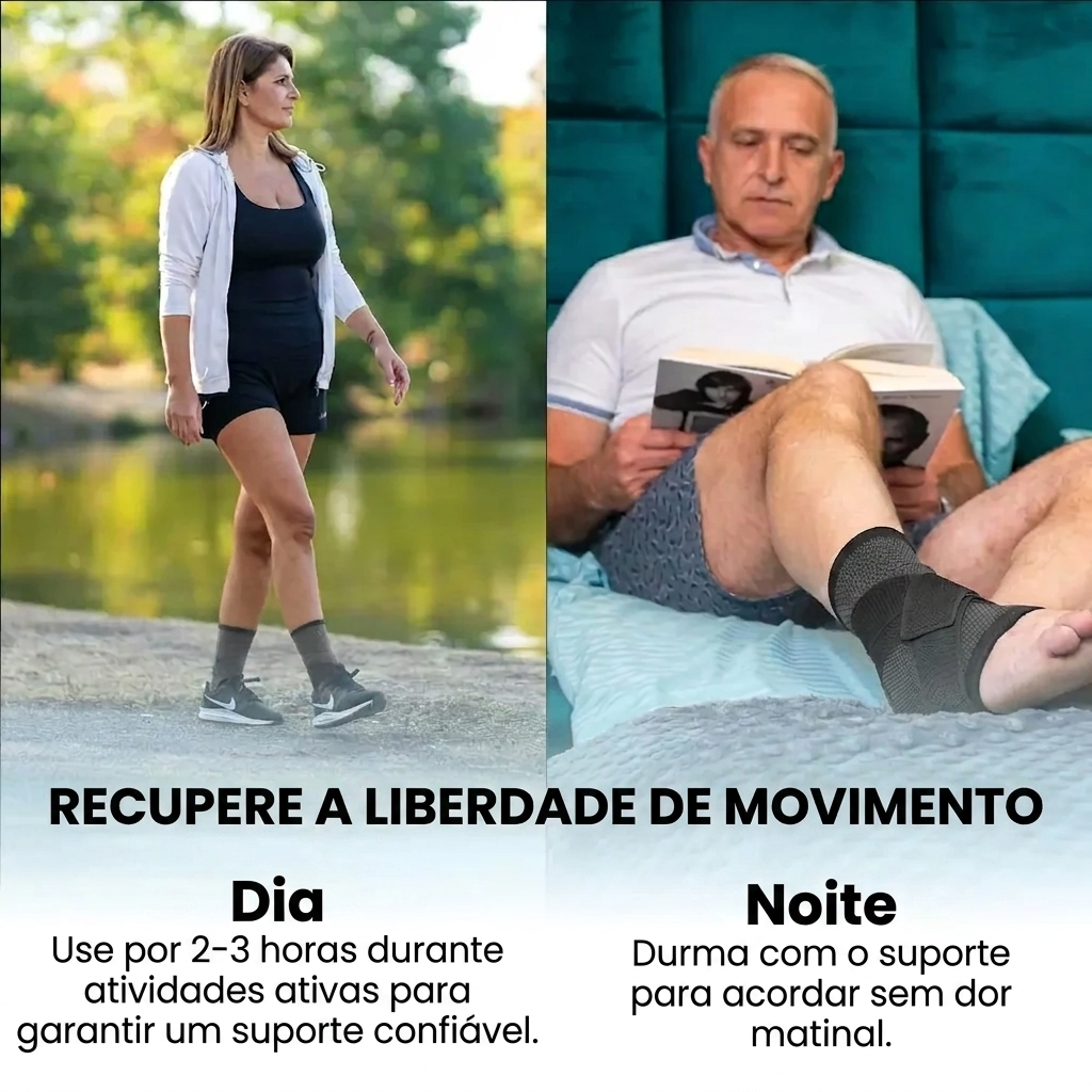 Tala compressiva para o tornozelo